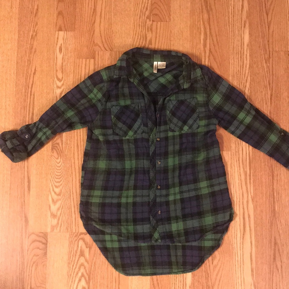 High Low flannel